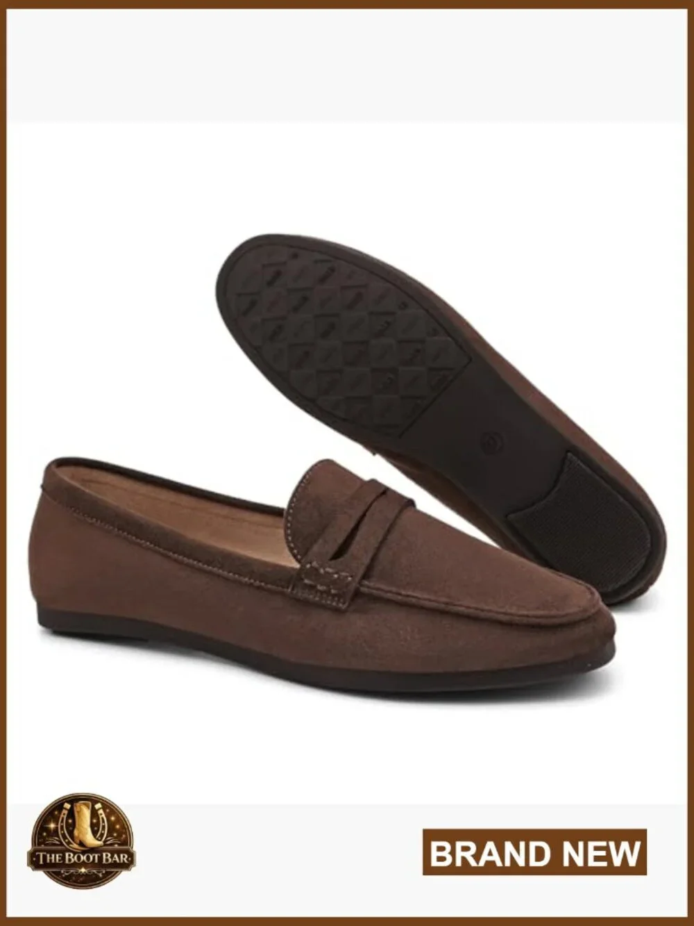 Faux Suede Loafers Slip On Flats Lightweight Comfortable Work Shoes